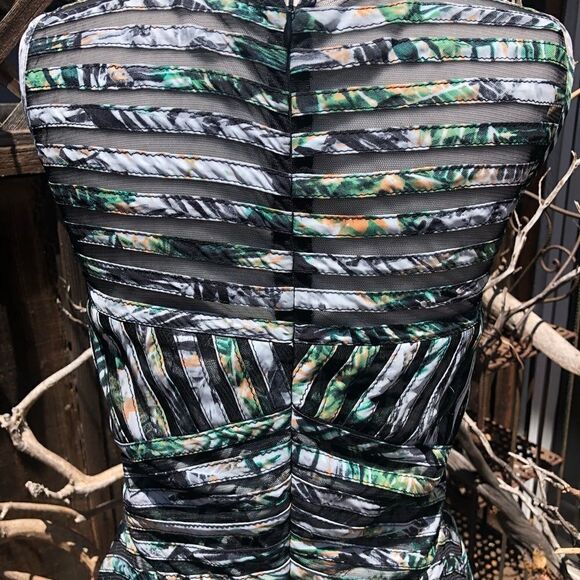 NWOT Parker Mirabella Palm Sleeveless Stripe Dress - Picture 7 of 13